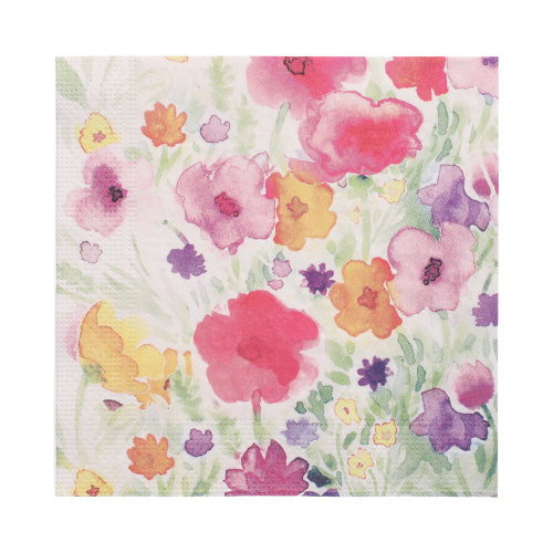 Servietten, 3-lagig 1/4-Falz 33 cm x 33 cm "Flower Field"