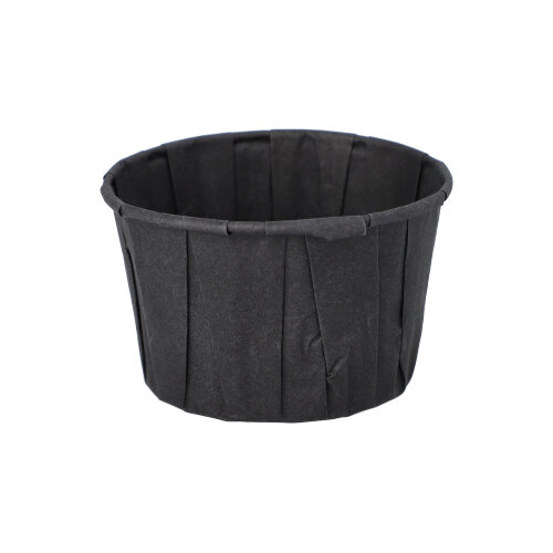 Dressingbecher, Papier 110 ml Ø 7 cm · 4,2 cm schwarz