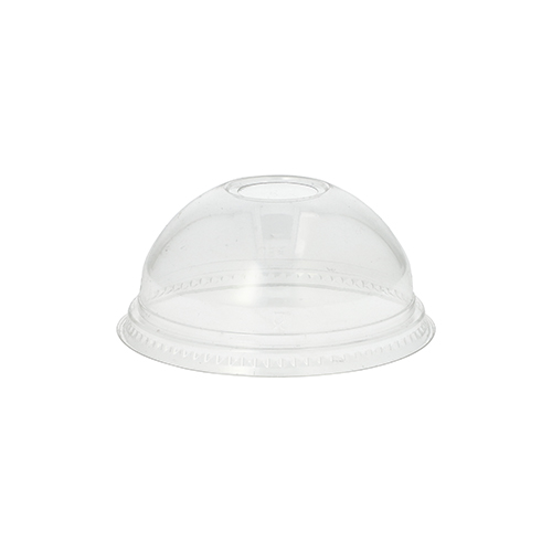 Dom-Deckel "Hurricane", PET Ø 9,5 cm · 4,5 cm glasklar mit Lochung