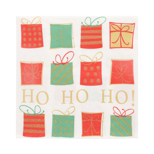 Servietten, 3-lagig 1/4-Falz 33 cm x 33 cm "Christmas Gifts"