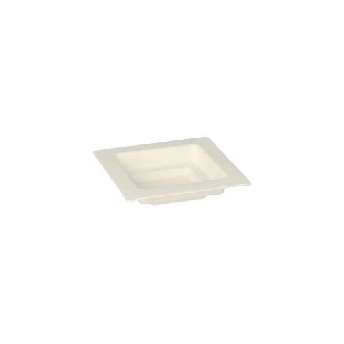 Fingerfood - Teller, Zuckerrohr "pure" eckig 1,5 cm x 7 cm x 7 cm weiss