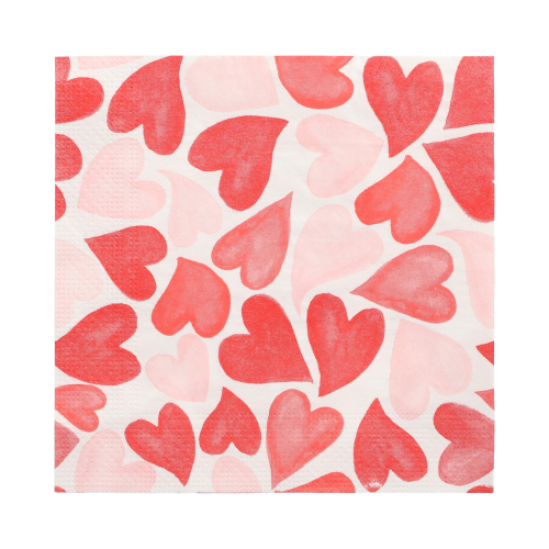 Servietten, 3-lagig 1/4-Falz 33 cm x 33 cm "Heart to Heart"