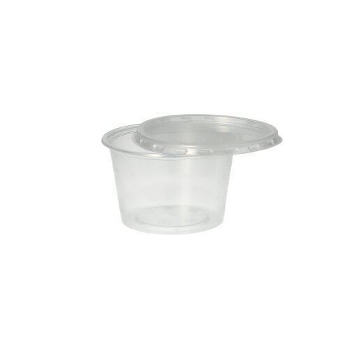 Dressingbecher, PP 100 ml Ø 7,1 cm · 4,3 cm transparent
