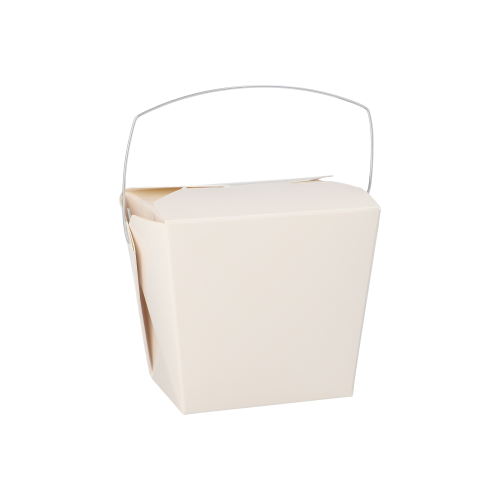 Snackboxen mit Henkel "ASIA" eckig 470 ml 8,5 cm x 7,5 cm x 5,5 cm weiss