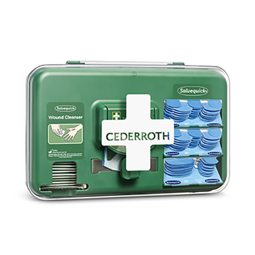 "Cederroth" Wound Care Dispenser, Pflasterspender Detectable 20,3 cm x 30,6 cm x 15,5 cm blau