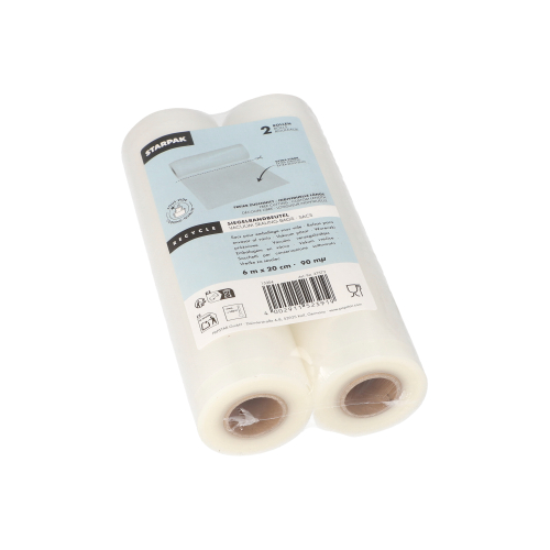 Rollen Siegelrandbeutel, PA / PE 6 m x 20 cm transparent "Sous Vide" Kochqualität