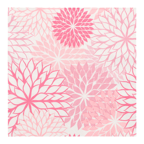 Servietten, 3-lagig 1/4-Falz 40 cm x 40 cm rose "Floralies"