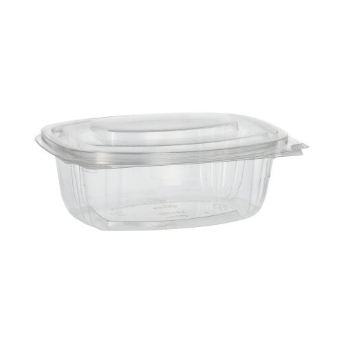 Feinkost- und Salatschalen mit Klappdeckeln, PLA "pure" 500 ml 6,4 cm x 16,1 cm x 13,2 cm