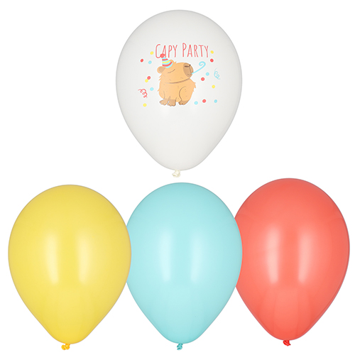 Luftballons Ø 29 cm farbig sortiert "Capy Party"