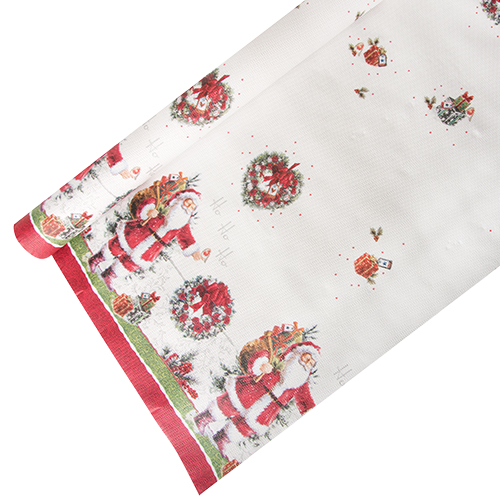 Tischdecke, Papier 6 m x 1,2 m "HoHoHo" Tischdecke, Papier 6 m x 1,2 m "HoHoHo"