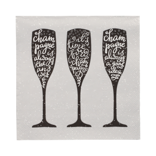 Servietten, 3-lagig 1/4-Falz 33 cm x 33 cm "Champagne"