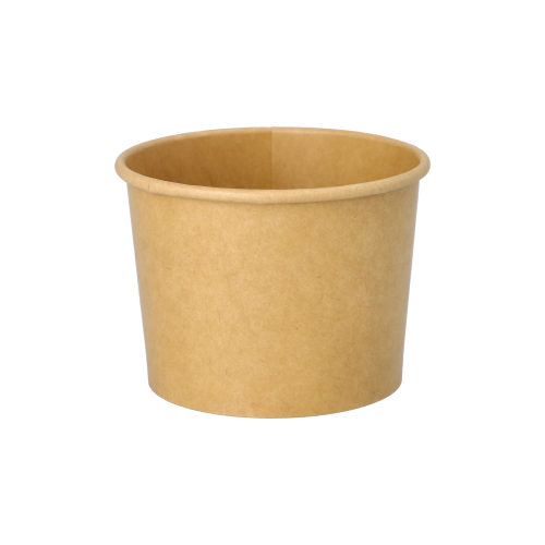 Eisbecher, Pappe rund 250 ml Ø 9,5 cm · 6,2 cm braun