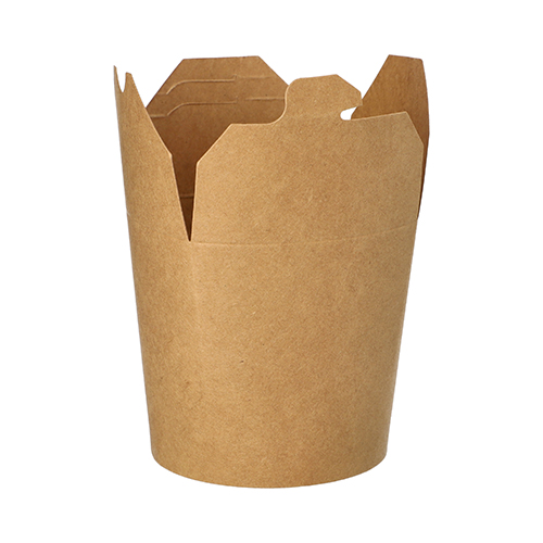 Snackboxen, Pappe rund 750 ml 9,6 cm x 9,8 cm x 8,6 cm braun