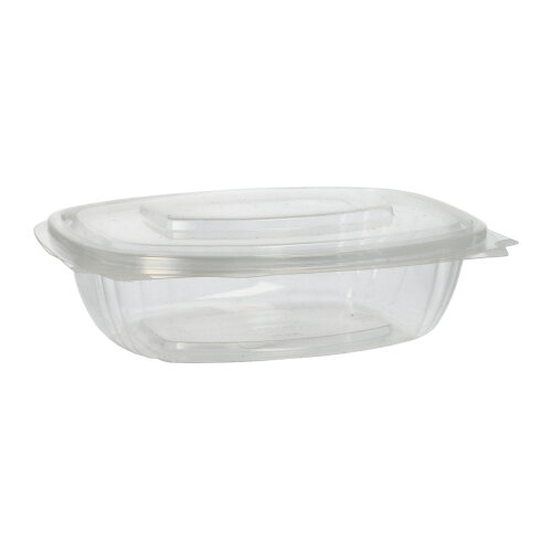 Feinkost- und Salatschalen mit Klappdeckeln, PLA "pure" 750 ml 6,6 cm x 20,5 cm x 16,8 cm glasklar