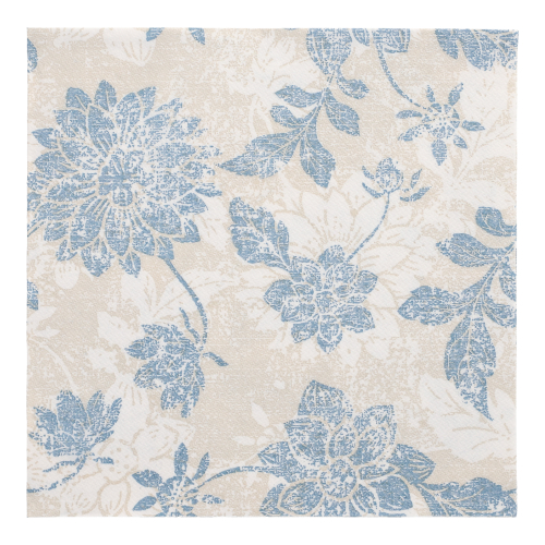 Servietten "ROYAL Collection" 1/4-Falz 40 cm x 40 cm arktikblau "Flowers" Servietten "ROYAL Collection" 1/4-Falz 40 cm x 40 cm arktikblau "Flowers"