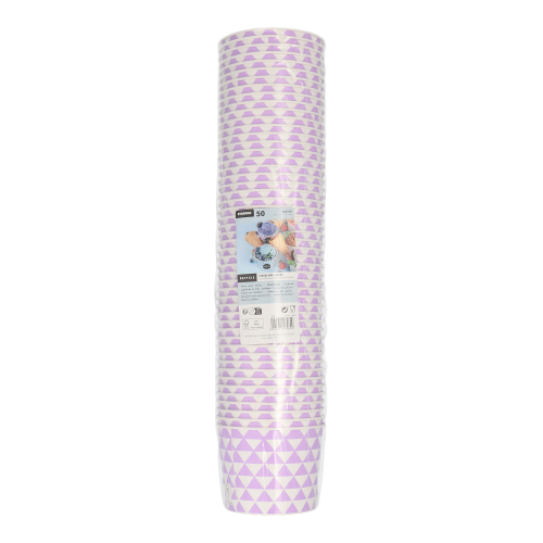 Eisbecher, Pappe 500 ml Ø 11 cm · 8,3 cm lila "Triangle"