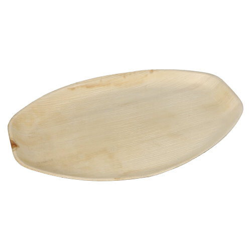 Tabletts, Palmblatt "pure" oval 3 cm x 43 cm x 29 cm natur