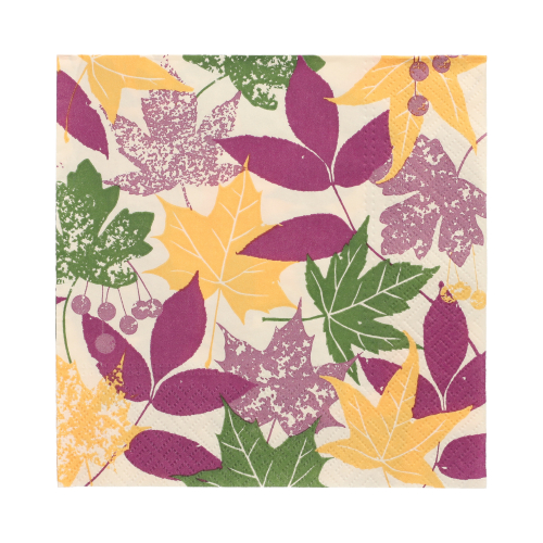 Servietten, 3-lagig 1/4-Falz 33 cm x 33 cm "Autumn Leaves"