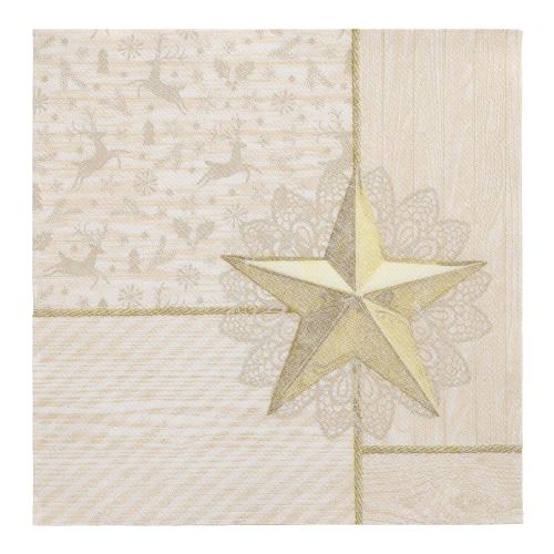 Servietten "ROYAL Collection" 1/4-Falz 40 cm x 40 cm champagner "Rising Star"