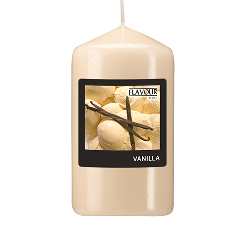 "GALA" Duft-Stumpenkerze Ø 58 mm · 110 mm creme - Vanilla
