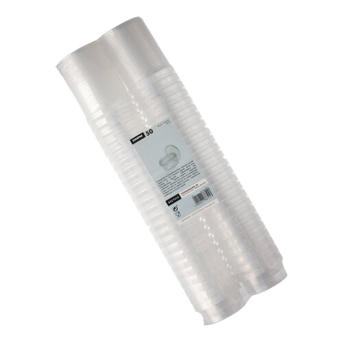 Feinkostbecher, PP rund 80 ml Ø 6,9 cm · 3,65 cm transparent mit Originalitätsverschluss