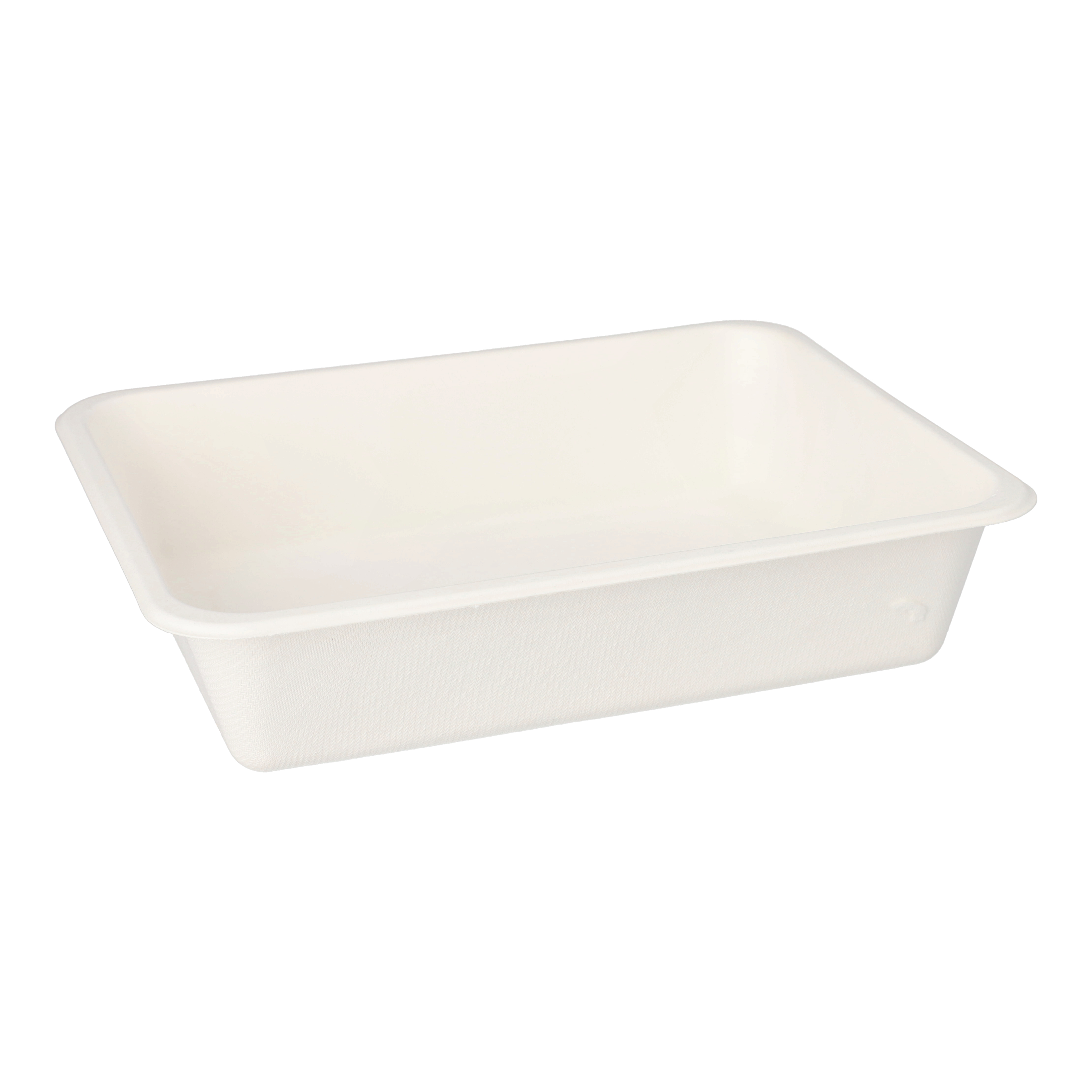 Siegelschalen Zuckerrohr ungeteilt 1300 ml 4,9 cm x 22,7 cm x 17,8 cm