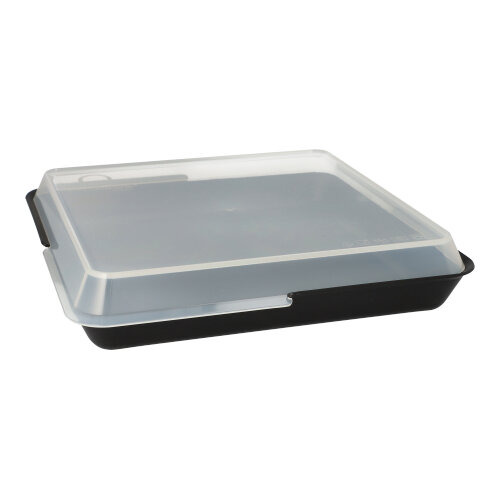 "Circulware" Mehrweg-Schalen Mix & Match eckig 2,9 cm x 23,4 cm x 23,4 cm schwarz