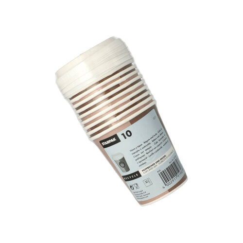 Trinkbecher, Pappe mit Deckel, PS "To Go" 0,2 l Ø 8 cm · 9,1 cm