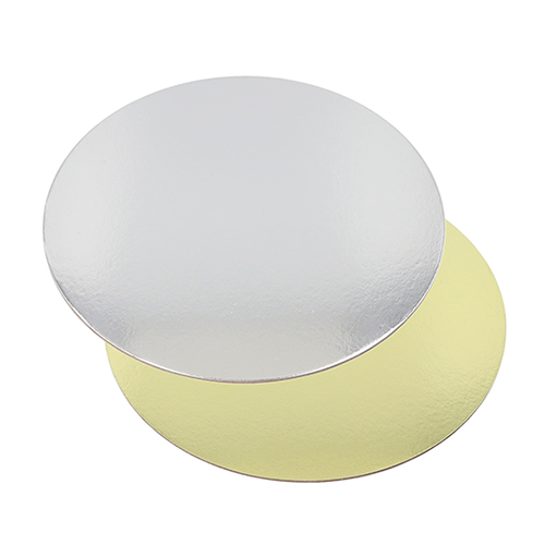 Tortenplatten rund Ø 28 cm · 0,3 cm gold/silber