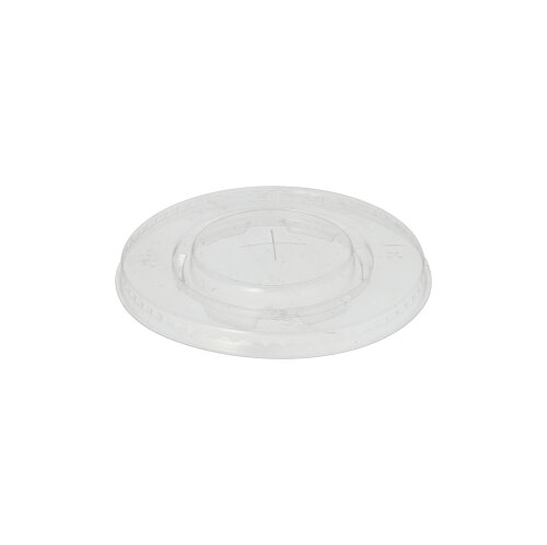 Deckel, PLA "pure" rund Ø 9,5 cm glasklar mit Kreuzschlitz