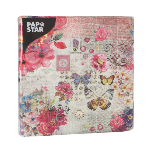 Servietten, 3-lagig 1/4-Falz 33 cm x 33 cm "Nora"