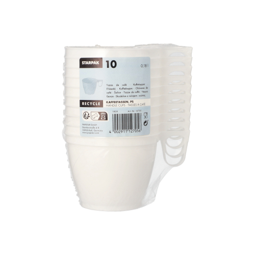 Kaffeetassen, PS 0,18 l Ø 7,8 cm · 6 cm weiss