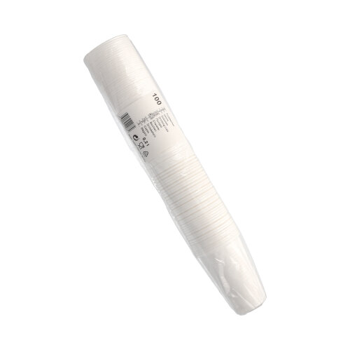 Trinkbecher, PP 0,2 l Ø 7,03 cm · 9,9 cm weiss