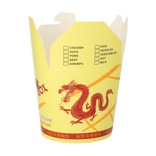 Snackboxen "ASIA" rund 750 ml 9,6 cm x 9,8 cm x 8,6 cm "Dragon"