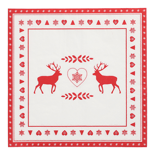 Servietten, 3-lagig 1/4-Falz 40 cm x 40 cm "Rennes" Servietten, 3-lagig 1/4-Falz 40 cm x 40 cm "Rennes"