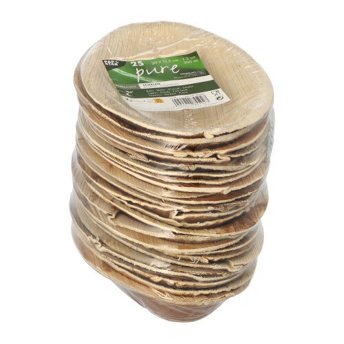 Schalen, Palmblatt "pure" oval 300 ml 20 cm x 12,5 cm x 3 cm