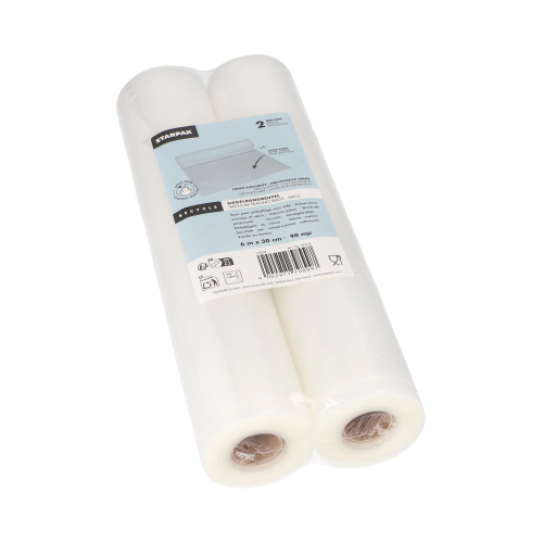 Rollen Siegelrandbeutel, PA / PE 6 m x 30 cm transparent "Sous Vide" Kochqualität