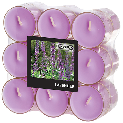 "GALA" Duftlichte Ø 38 mm · 24 mm violett - Lavender in Polycarbonathülle