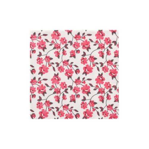 Servietten, 3-lagig 1/4-Falz 25 cm x 25 cm fuchsia "Milleflora"