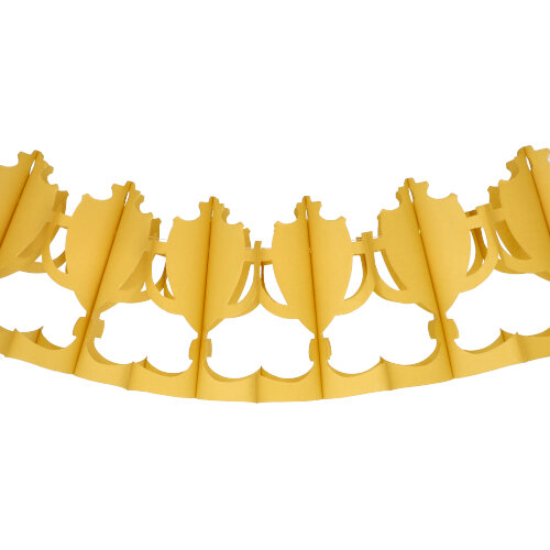 Motiv-Girlande 3 m gold "Pokal" schwer entflammbar