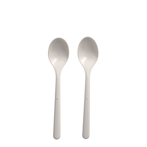 "Circulware" Mehrweg-Kaffeelöffel PP-MF 13 cm weiss extra stabil