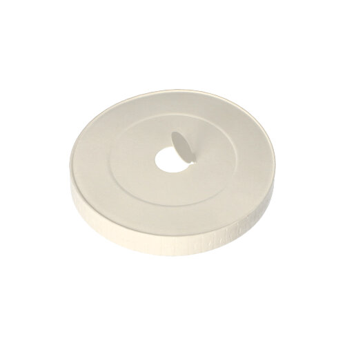 Deckel für Trinkbecher, Pappe rund Ø 8 cm weiss mit Lochung