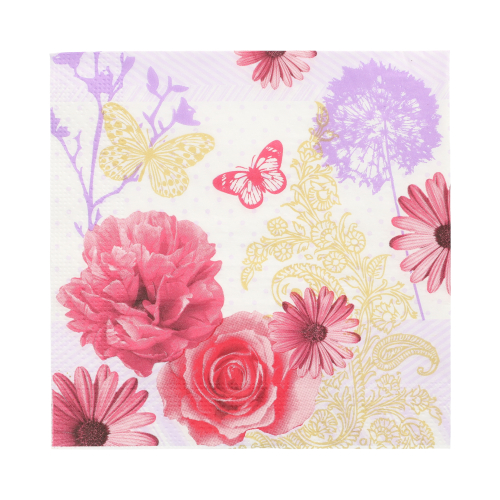 Servietten, 3-lagig 1/4-Falz 33 cm x 33 cm "Charlene"