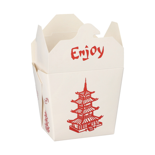 Snackboxen "ASIA" eckig 470 ml 8,5 cm x 7,5 cm x 5,5 cm "Temple"