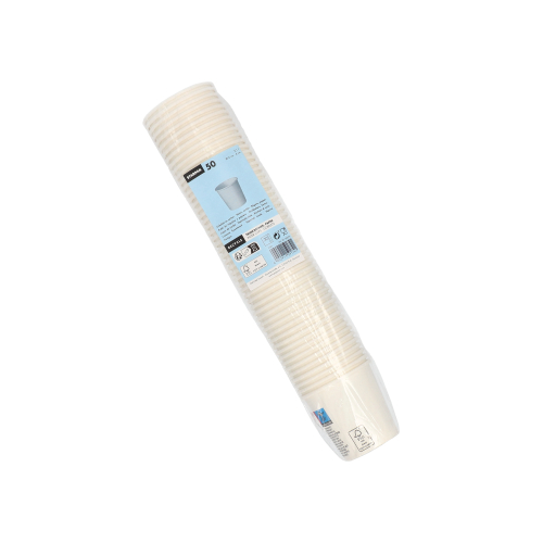 Trinkbecher, Pappe "To Go" 0,1 l Ø 6 cm · 6 cm weiss