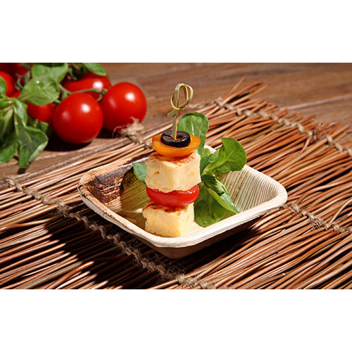 Schalen, Palmblatt "pure" eckig 100 ml 10 cm x 10 cm x 3 cm