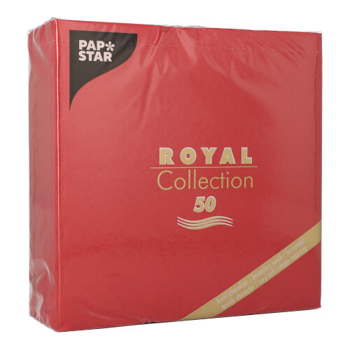 Servietten "ROYAL Collection" 1/4-Falz 40 cm x 40 cm bordeaux
