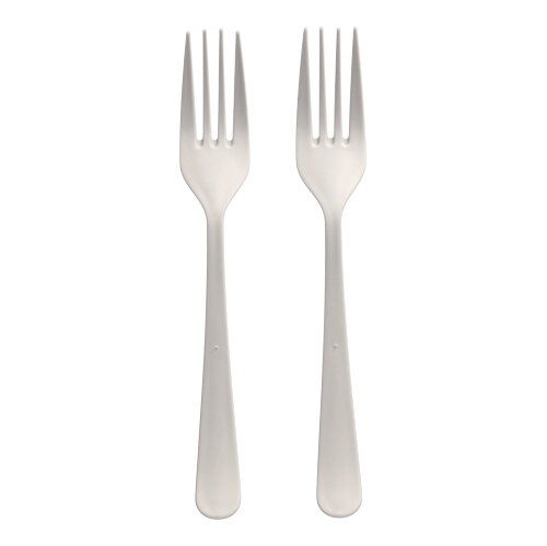 "Circulware" Mehrweg-Gabeln PP-MF 19 cm weiss "Gaia" extra stabil