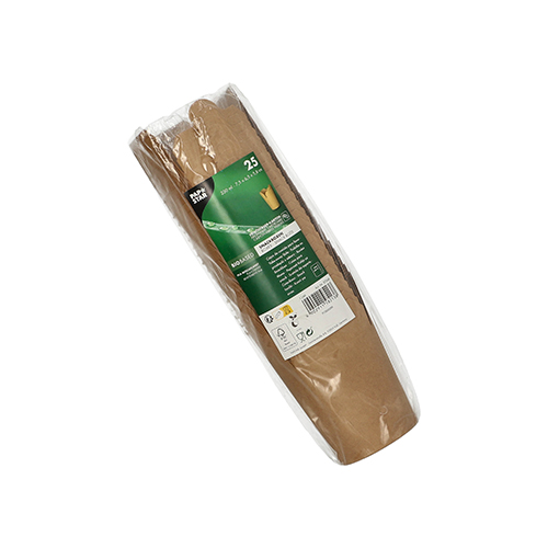 Snackboxen, Pappe rund 230 ml 7,5 cm x 6,5 cm x 5,8 cm braun