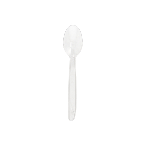 Mehrweg-Kaffeelöffel 13 cm transparent